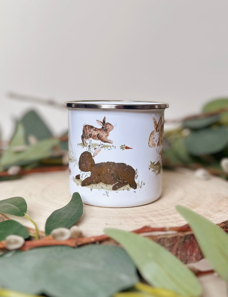 Rabbit Enamel Mug