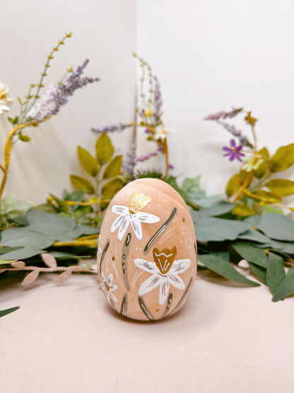 Daffodil Wooden Egg