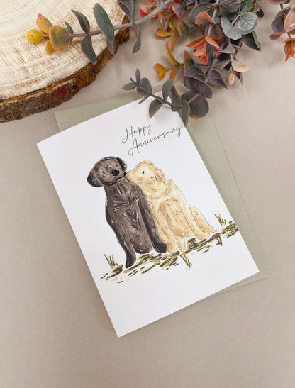 Labrador Anniversary Card