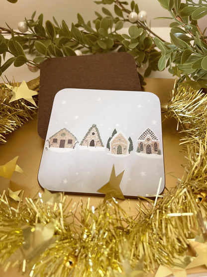 Gingerbread Houses Coaster