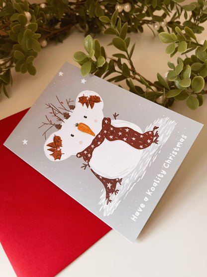 Snow Koala Christmas Card