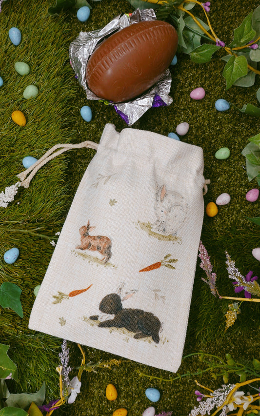 Rabbits Drawstring Bag