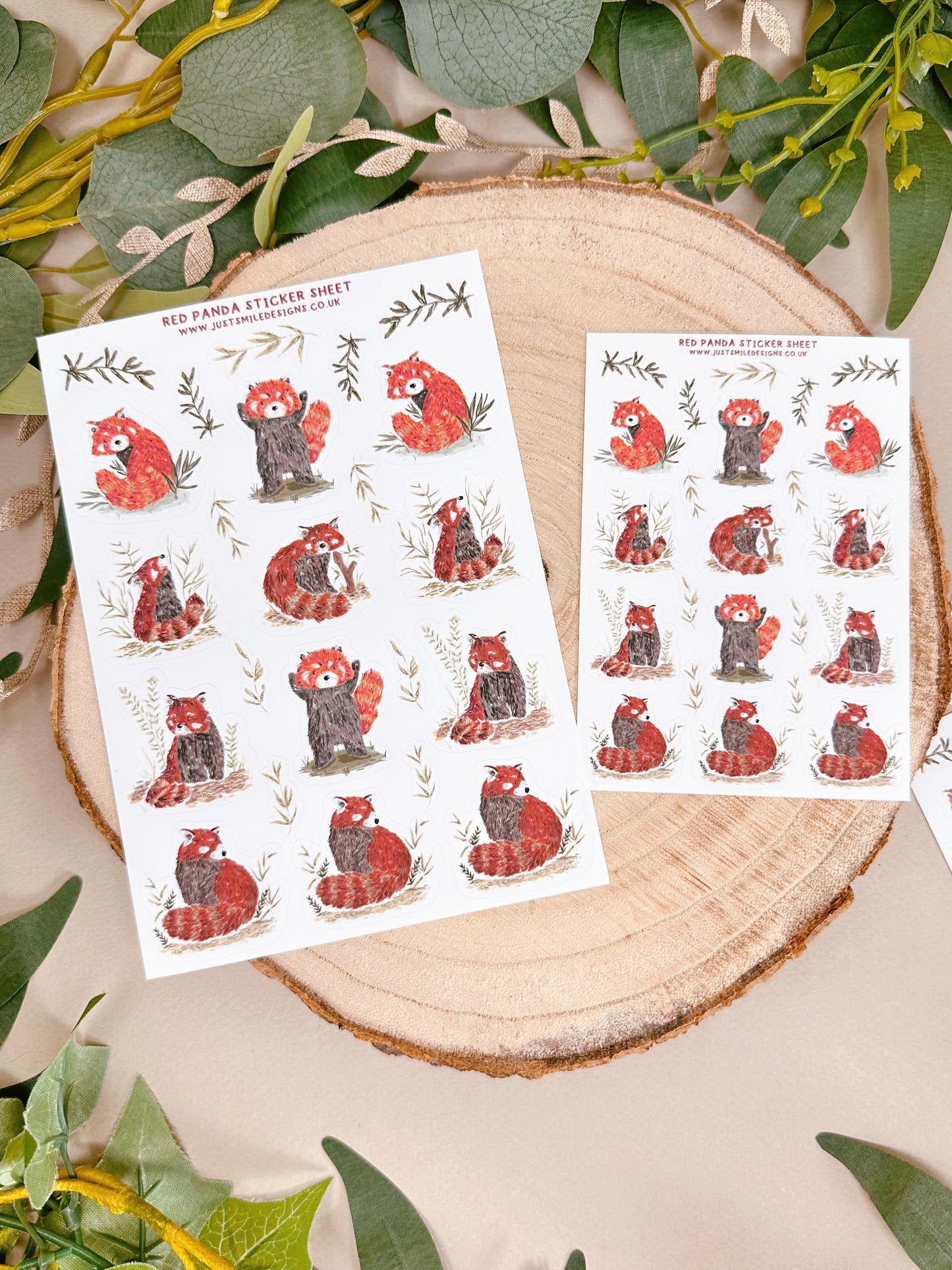 Red Panda Sticker Sheet