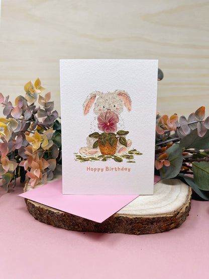 Rabbit Birthday Card