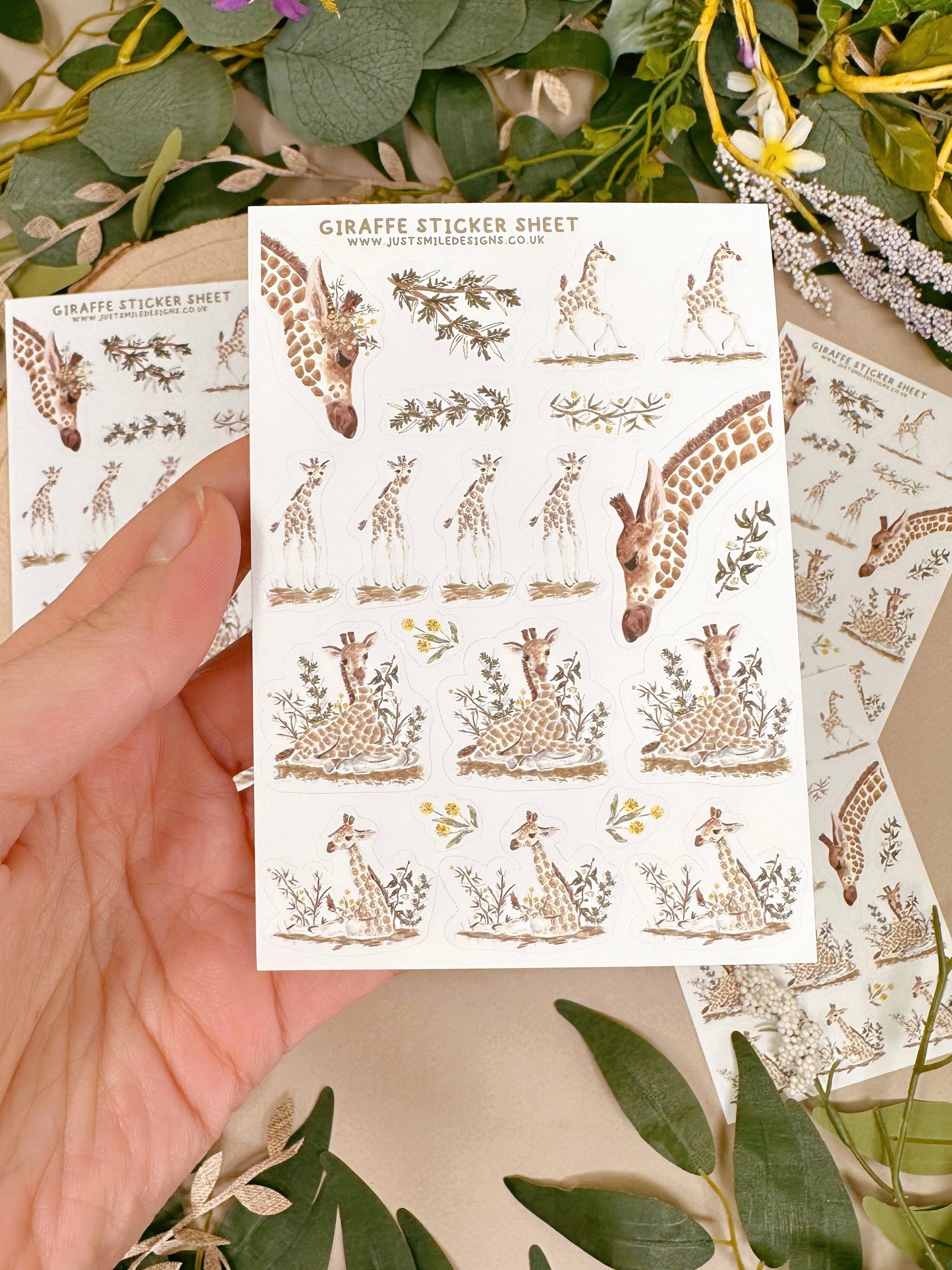 Giraffe Sticker Sheet