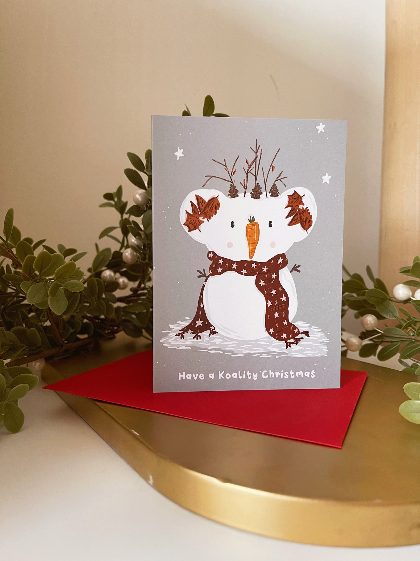 Snow Koala Christmas Card