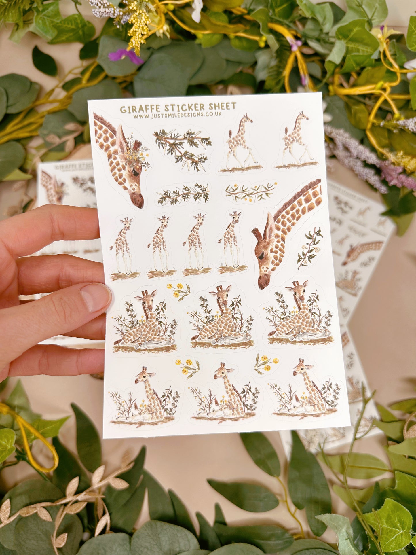 Giraffe Sticker Sheet