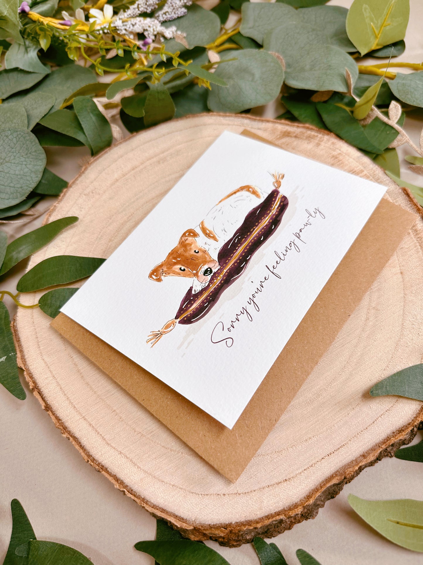 Royal Jack Russel Dog Pawly Card