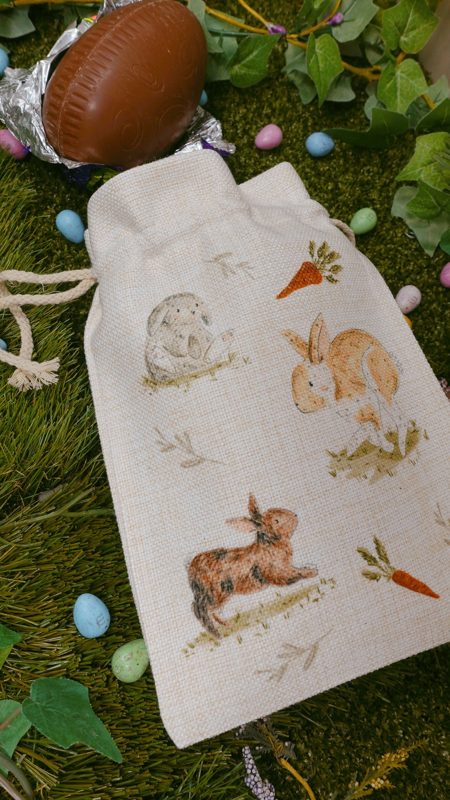 Bunnies Drawstring Bag