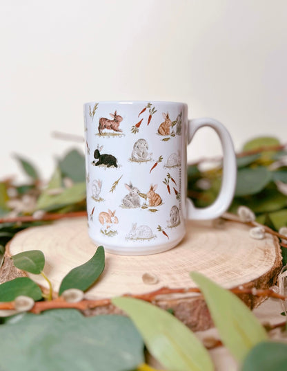 Rabbit Pattern Ceramic Mug