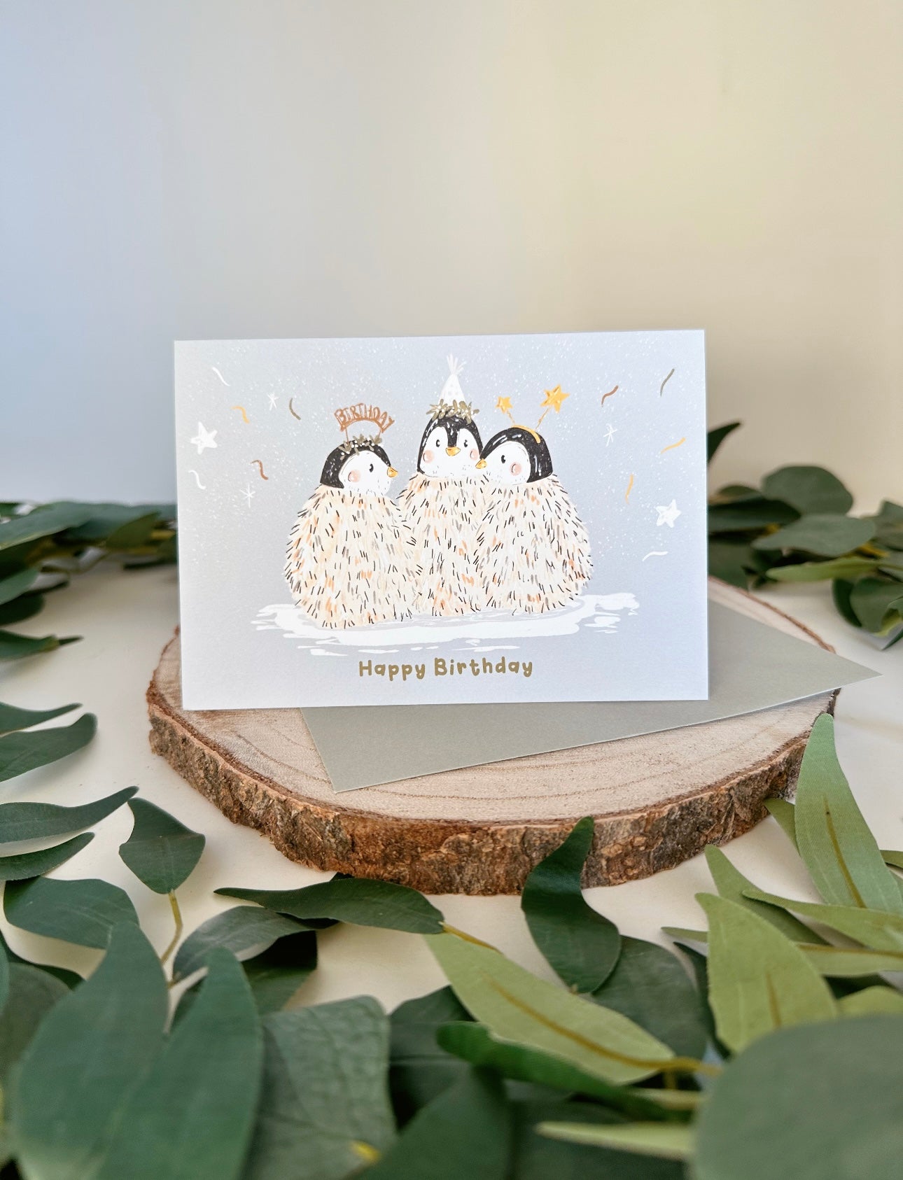 Party Penguins Birthday Card