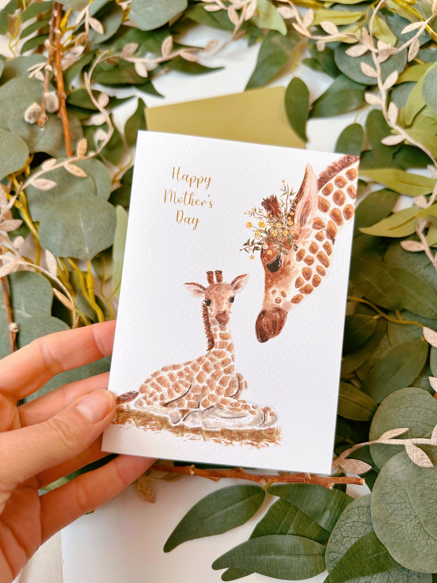 Giraffe Mother’s Day Card
