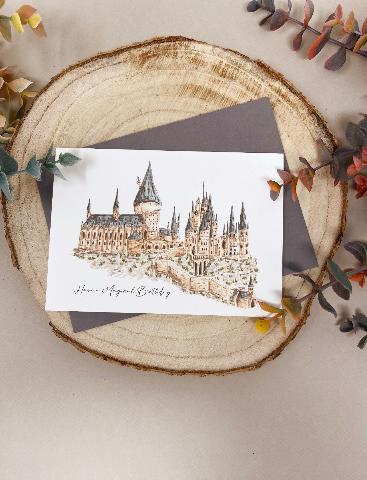 Magical Castle Birthday Card