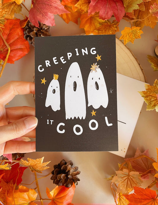 Spooky Ghost Postcard