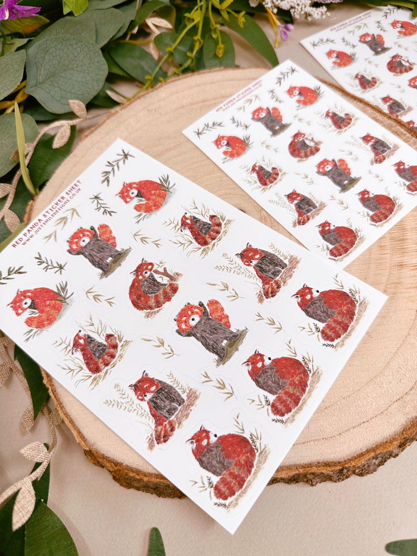 Red Panda Sticker Sheet
