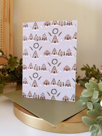 Card Pack - Gingerbread Houses Christmas