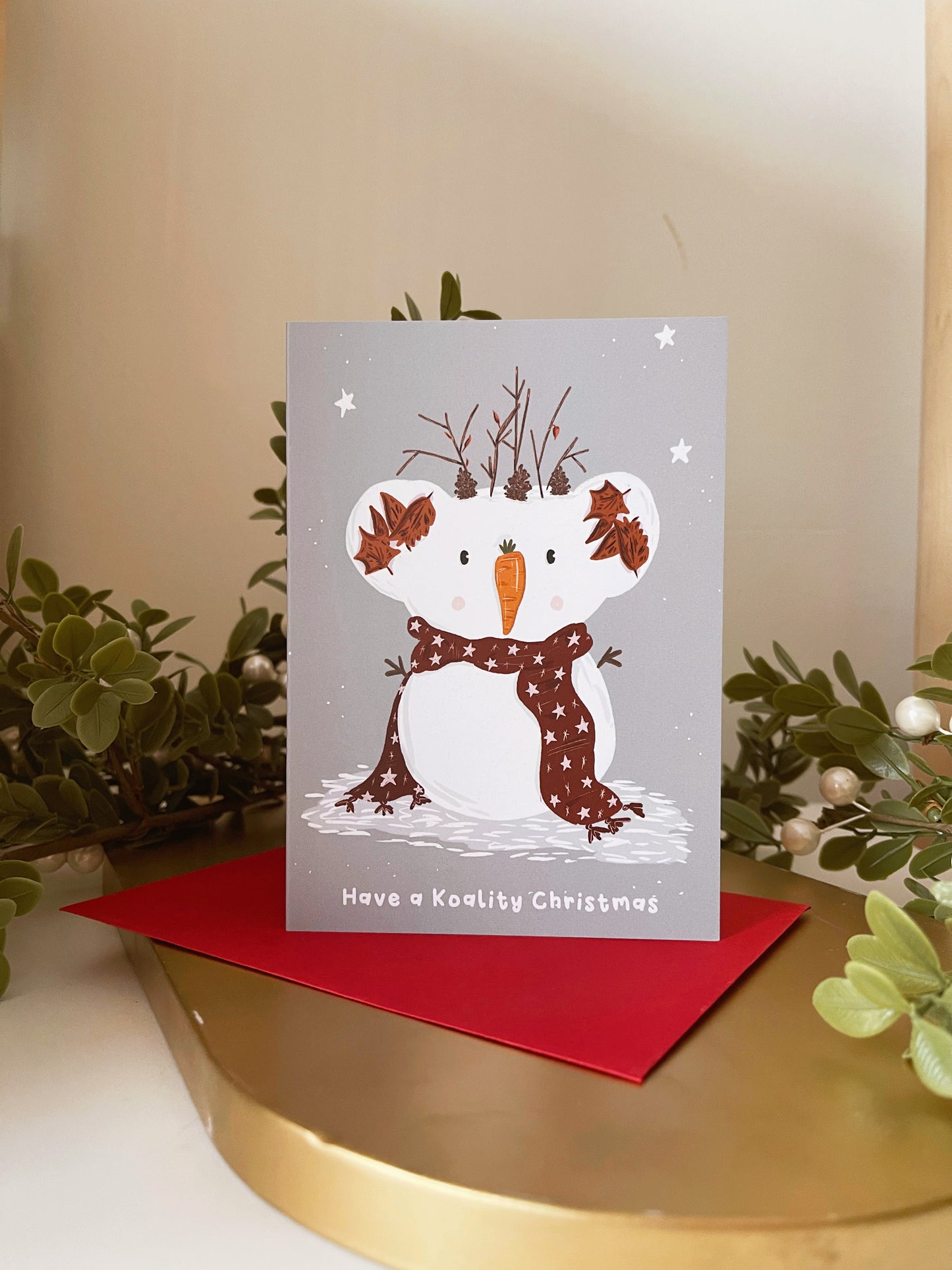 Snow Koala Christmas Card