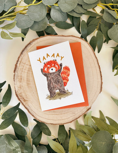 Red Panda YAY Card