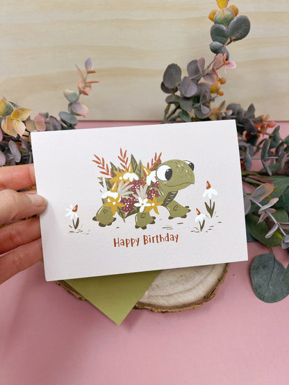 Tortoise Birthday Card