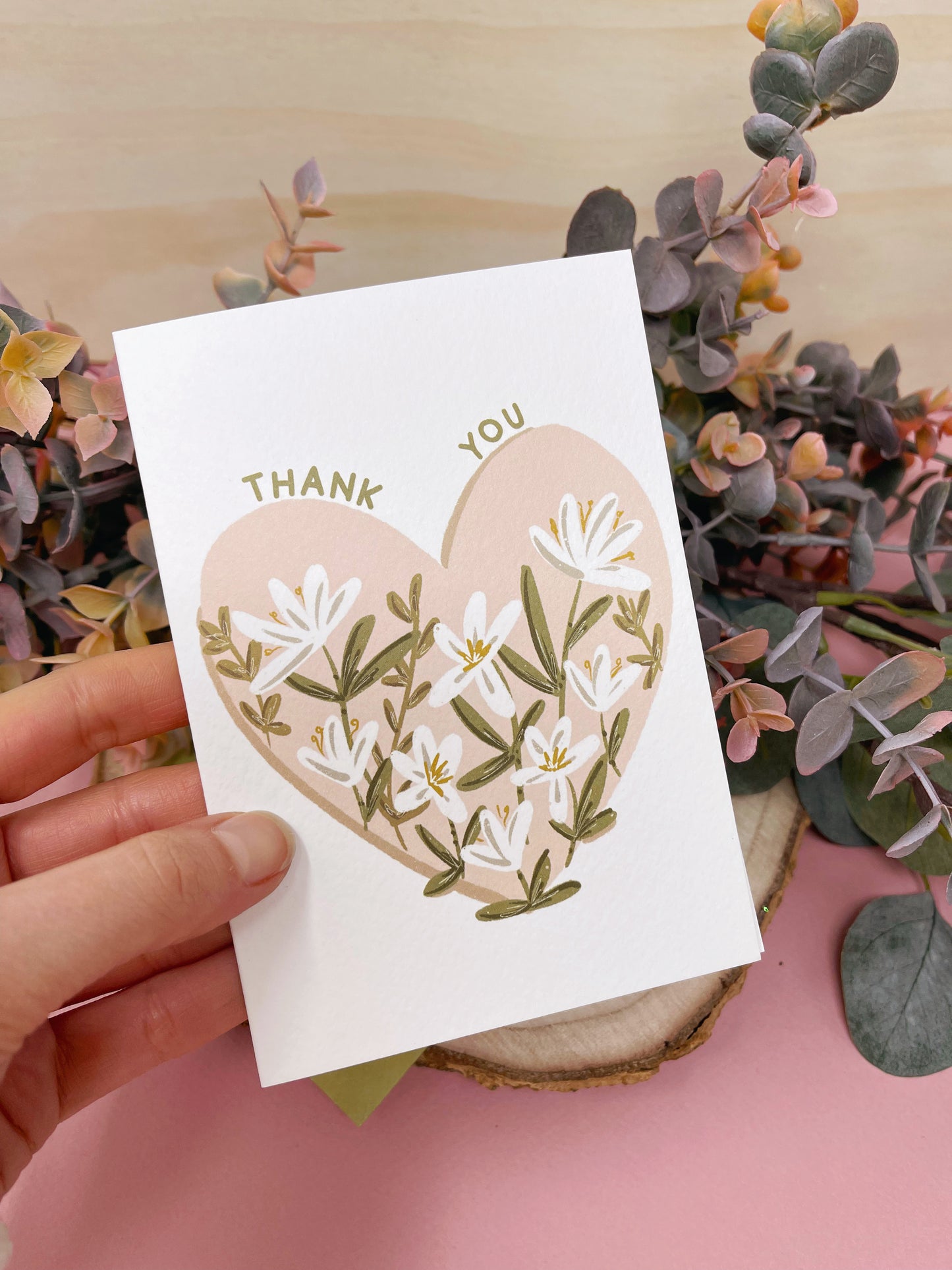 Heart Thank You Card