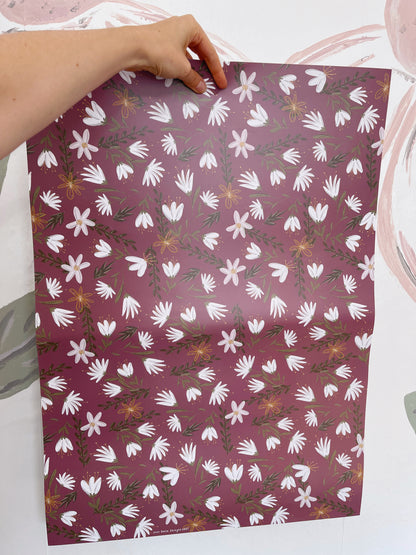 Autumn Floral Wrapping Paper