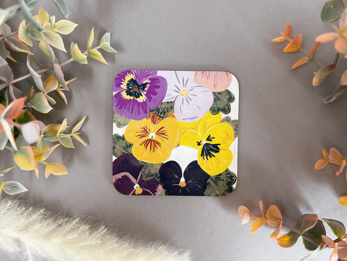 Pansy Coaster