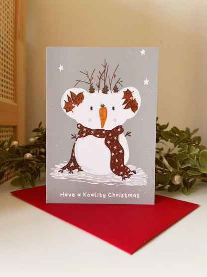 Snow Koala Christmas Card