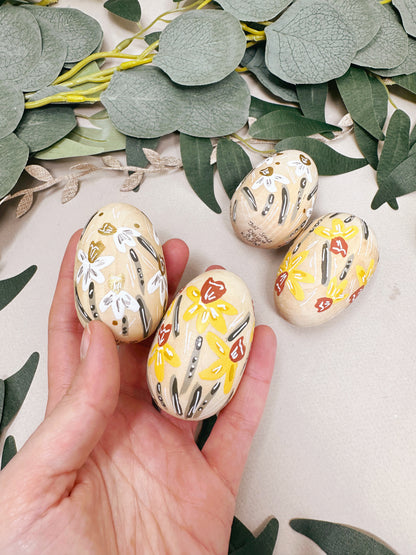 Daffodil Wooden Egg