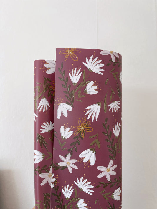 Autumn Floral Wrapping Paper